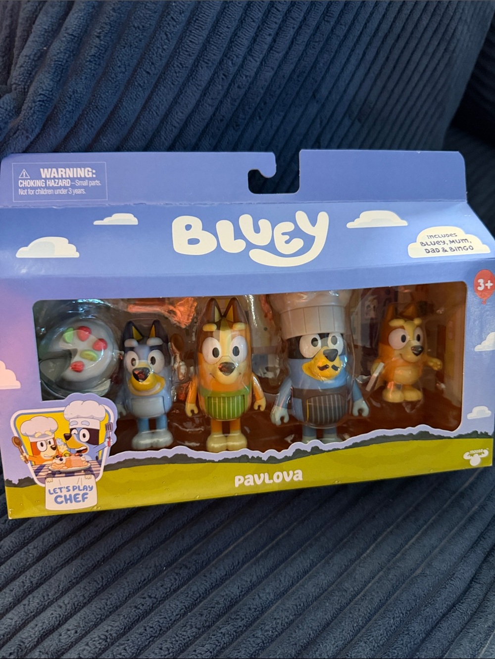 Bluey Pavlova Chef Figure Playset - Blue & Yellow